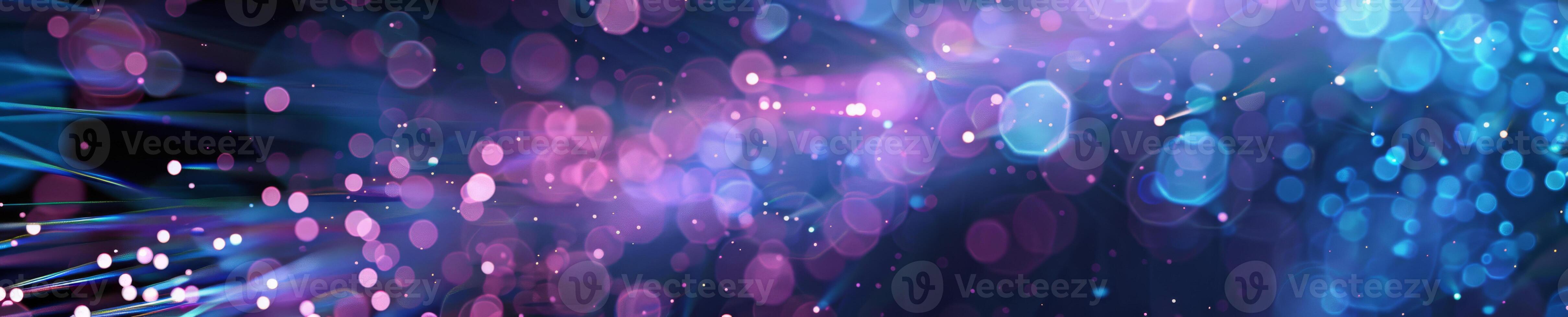Stream of Fiber Optics in Turquoise and Pink photo
