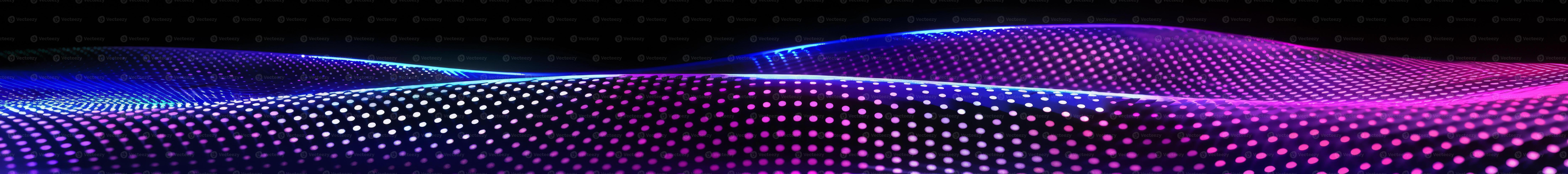 Gradient halftone pattern swirling in cobalt and magenta hues photo