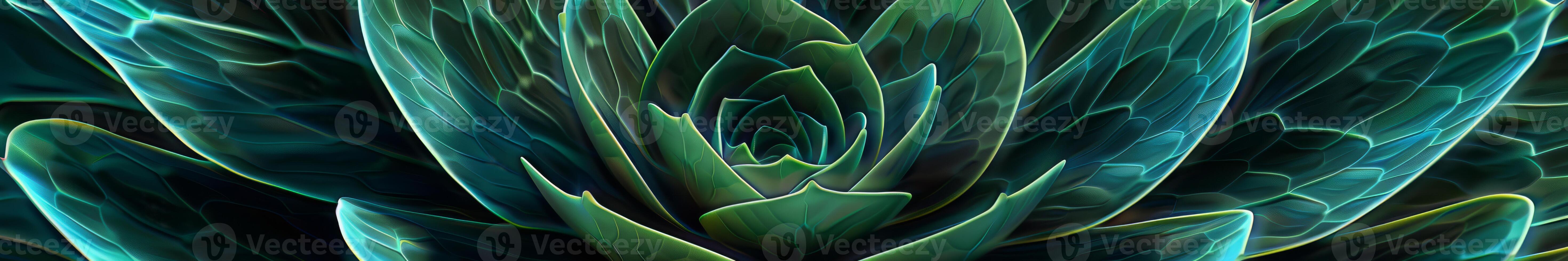 Lush Green Succulent Plant Close-Up photo