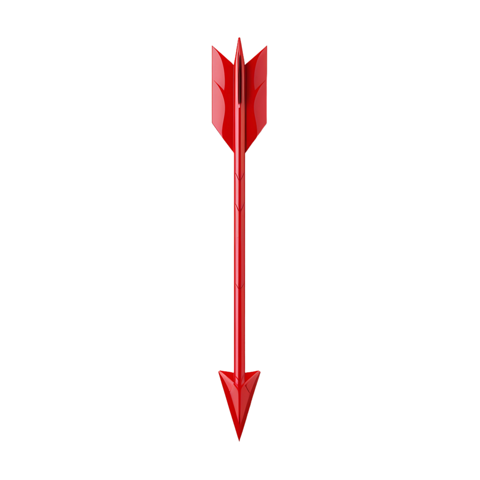 Red Arrow Pointing on transparent background png