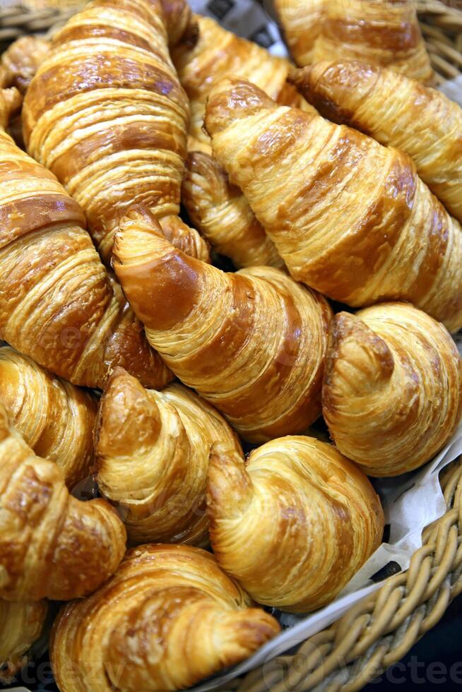 croissant, classic French cuisine bread photo
