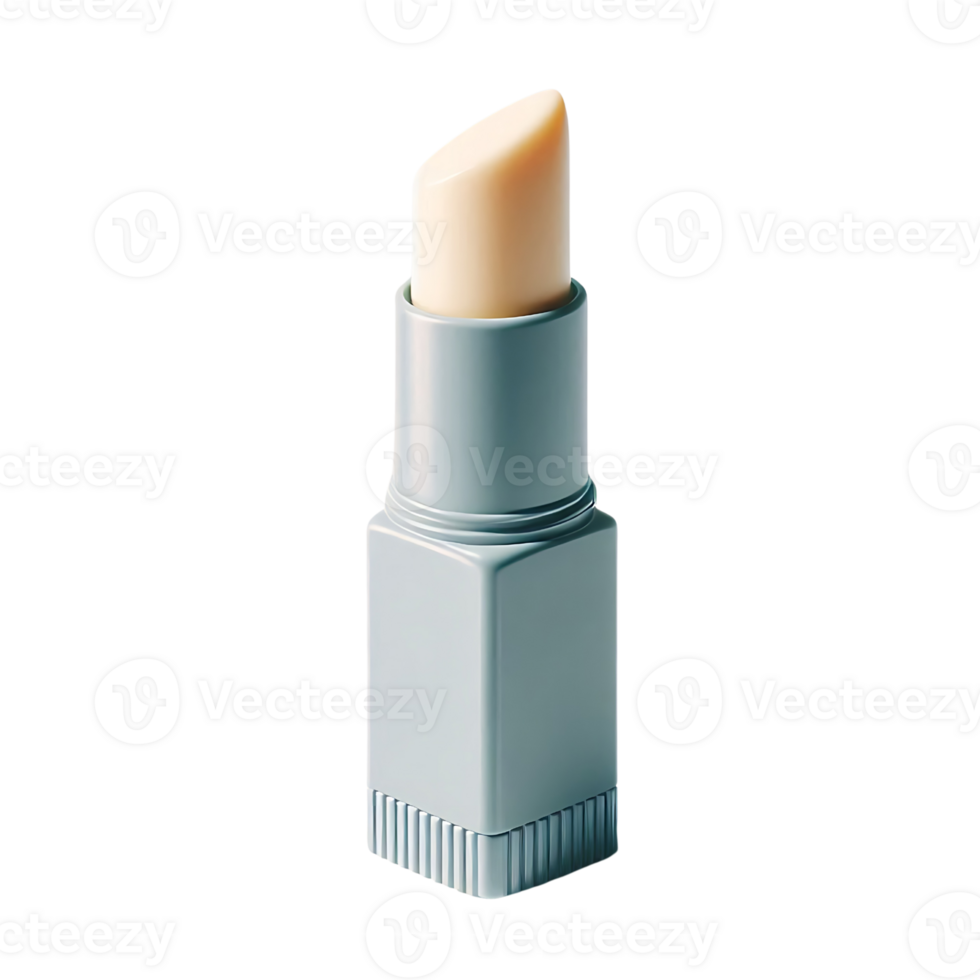 Mockup lip balm in an elegant tube. Perfect for moisturizing and protecting lips. A stylish and practical accessory for daily care. png