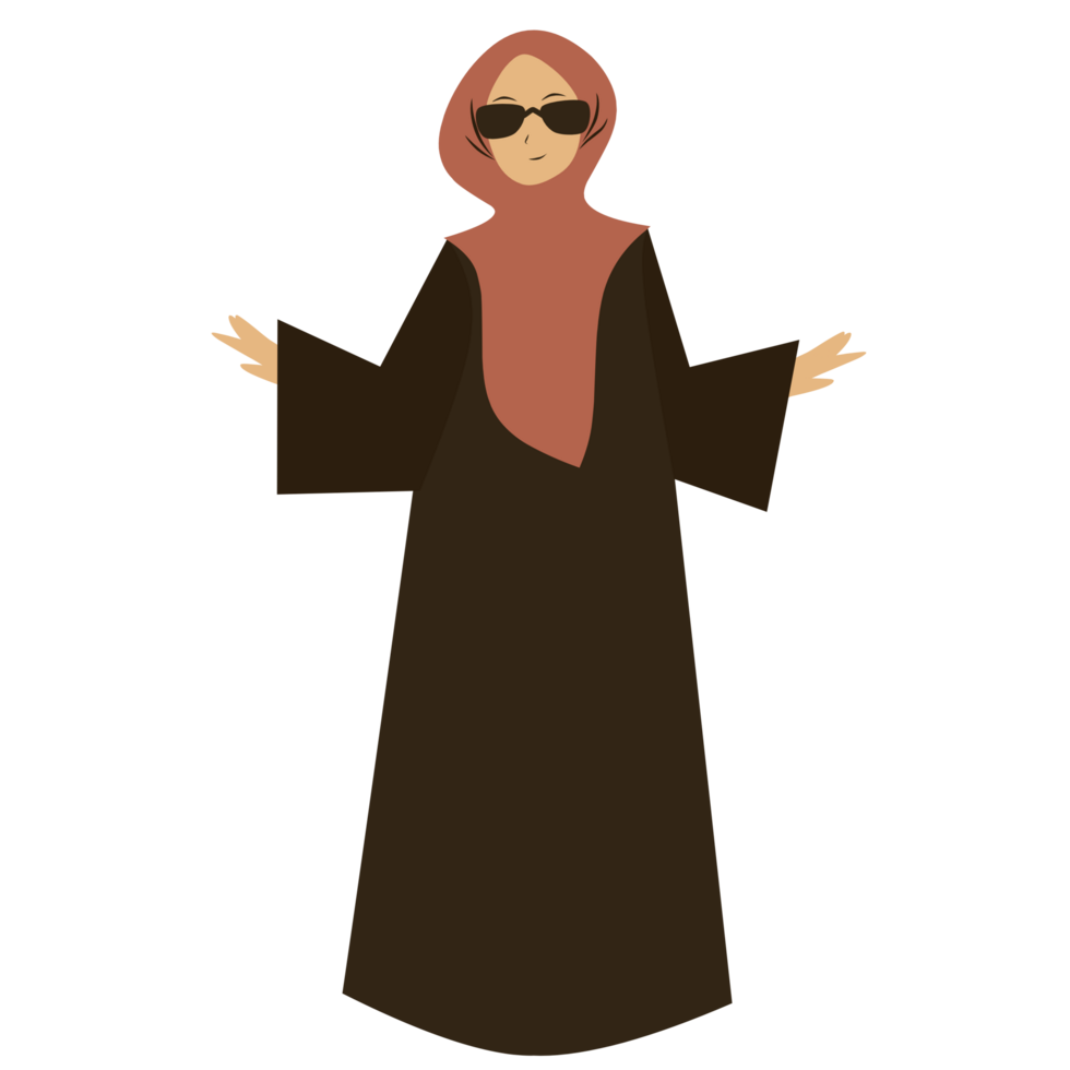 Modern muslim woman png