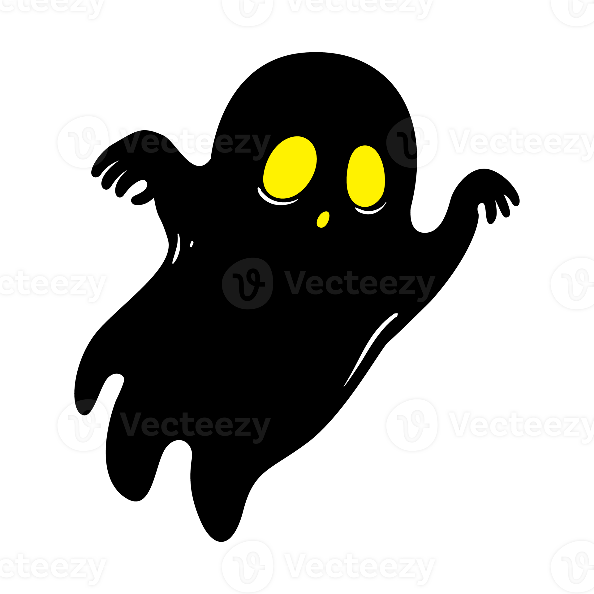 Halloween ghost silhouette 45701740 PNG
