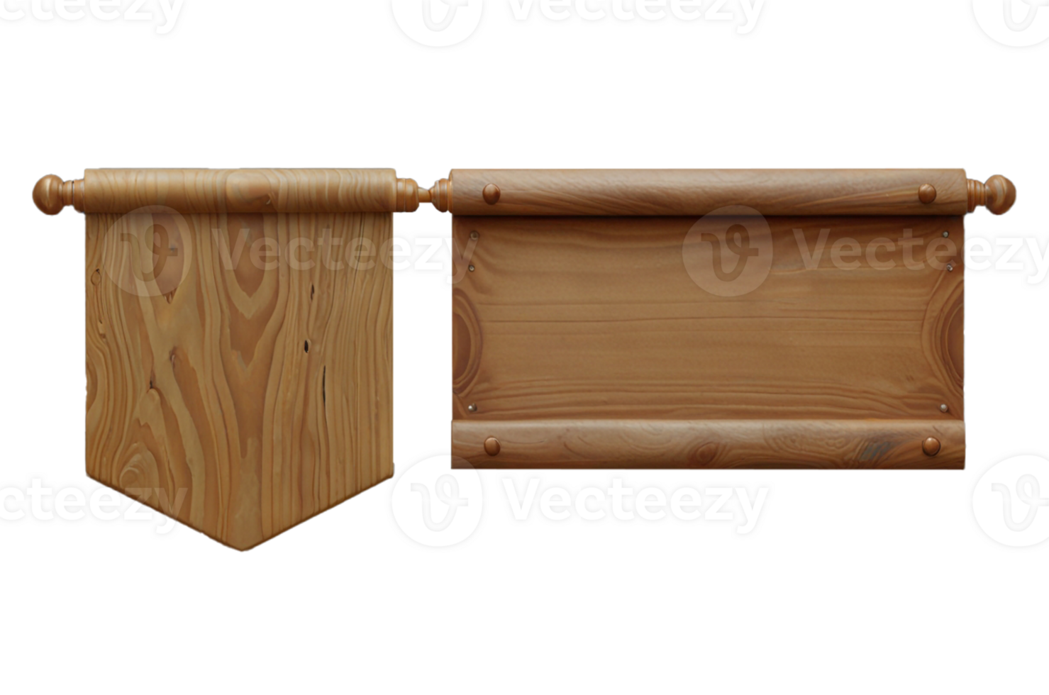 Wooden sign with empty space for personalized messages or designs. png