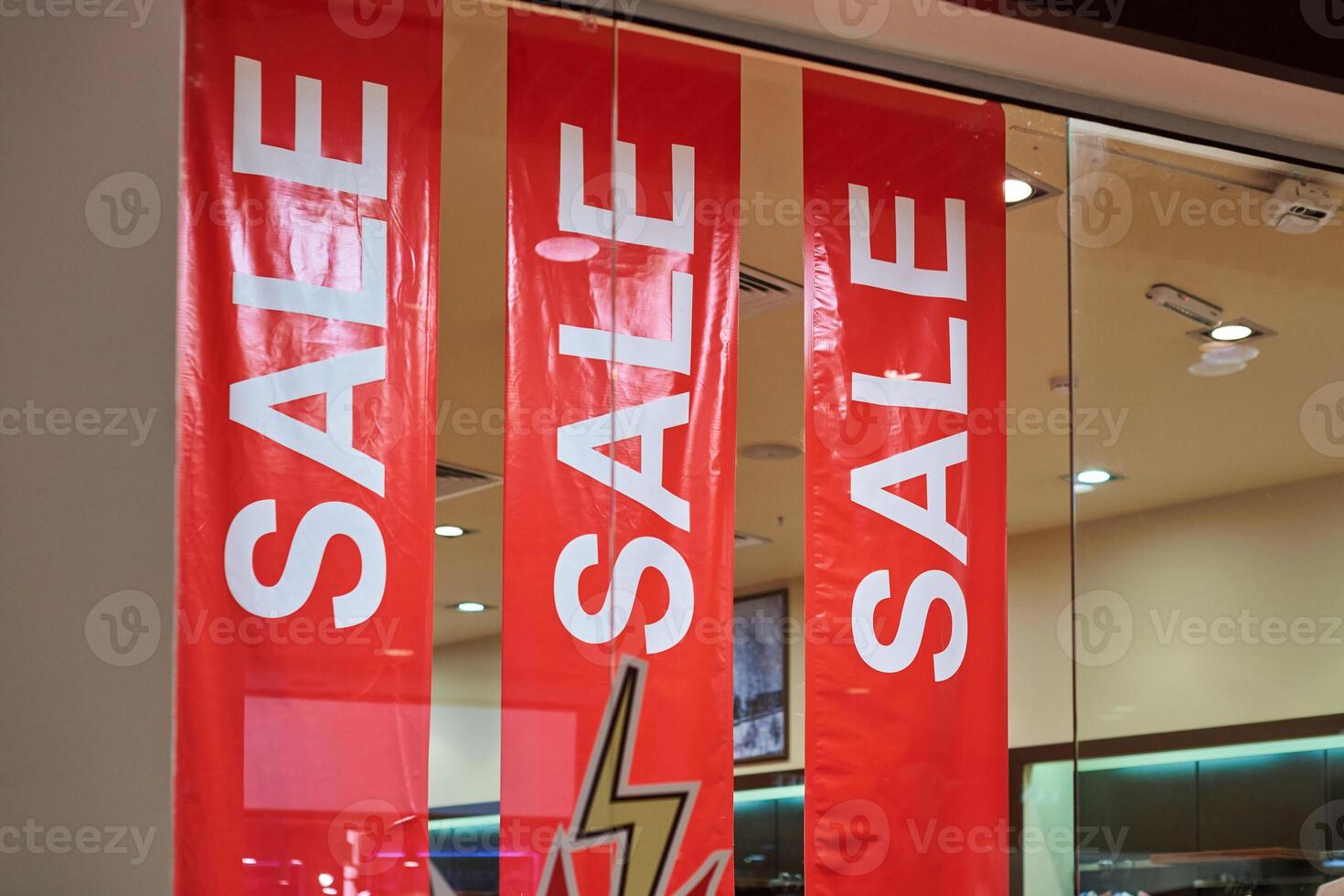 Sale at shopping mall, Christmas promotions photo