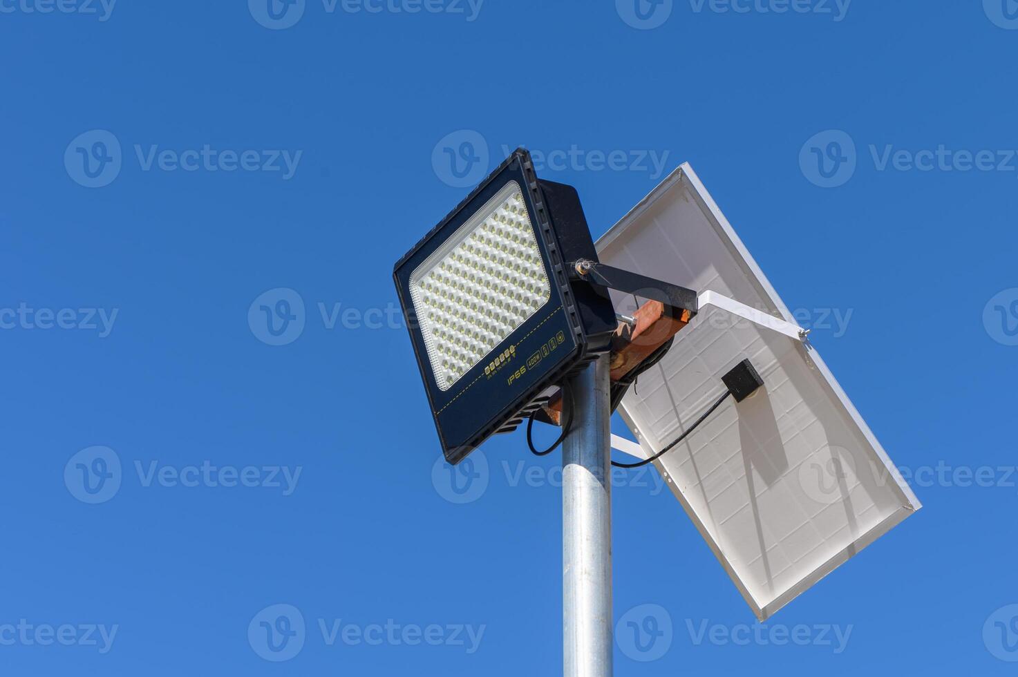 sunlight, street lamp, floodlight use solar energy. Use with solar panels.1 photo