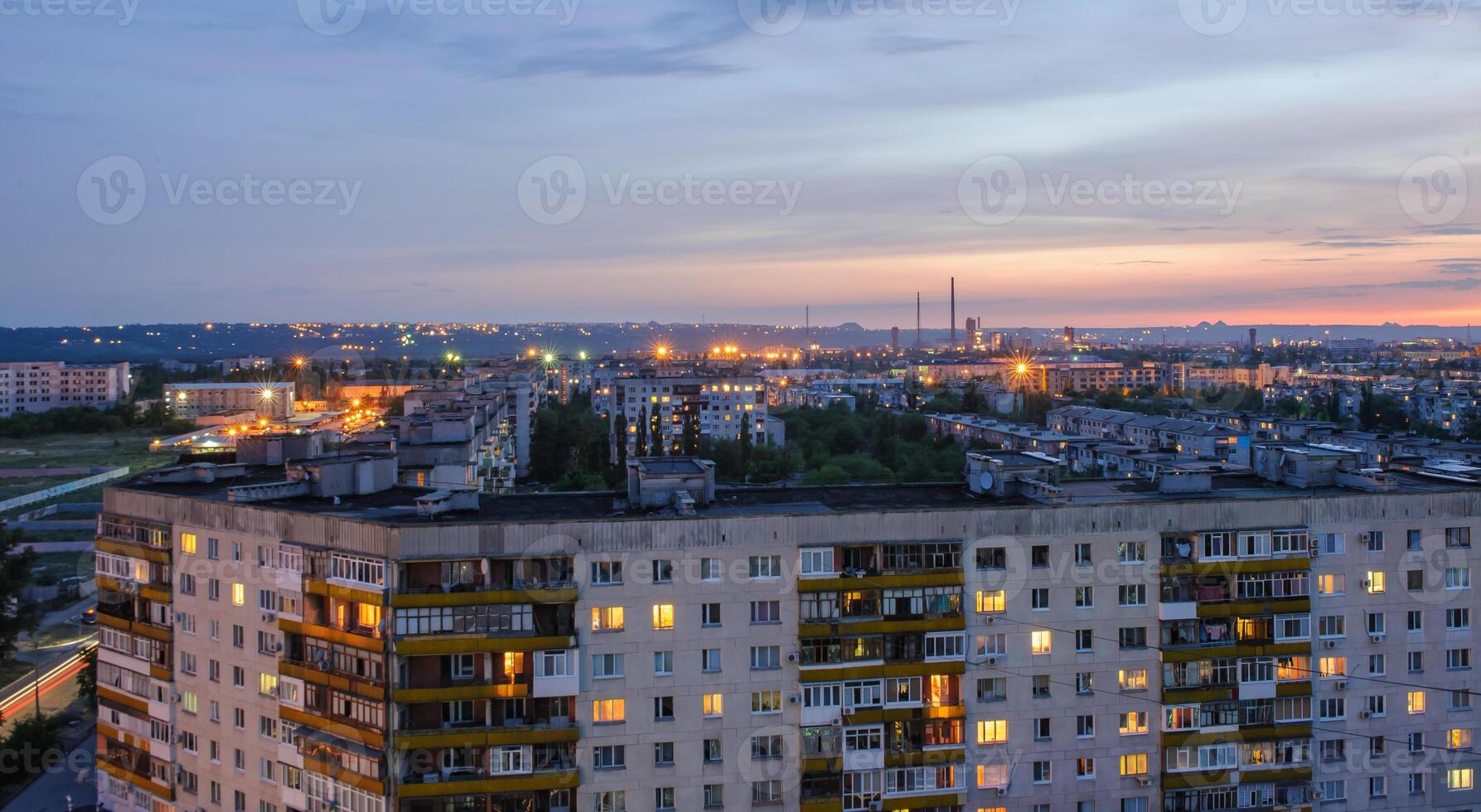 evening view of Severodonetsk before the war with Russia 2 photo