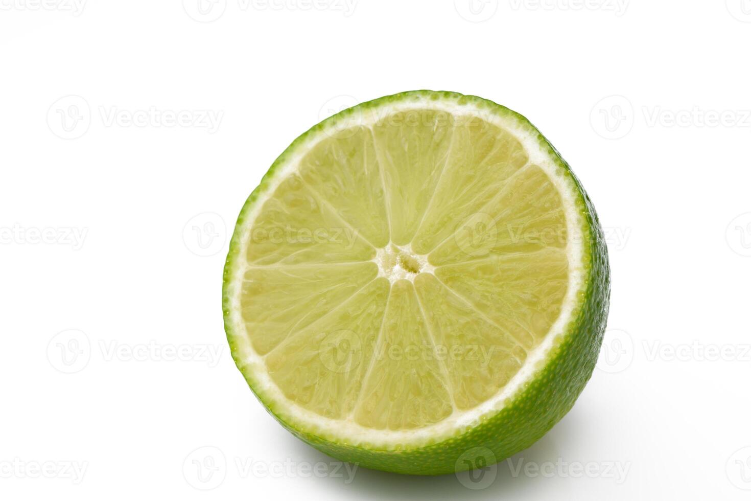 Slice of lime isolate on white background 2 photo