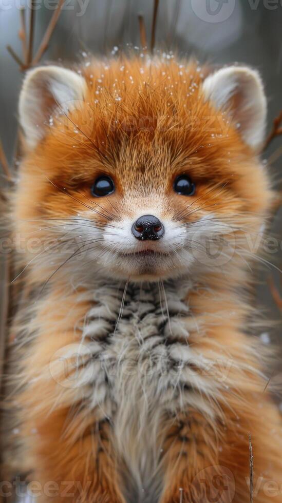 Enchanted Gaze. A Red Panda Amidst the Whispering Woods photo