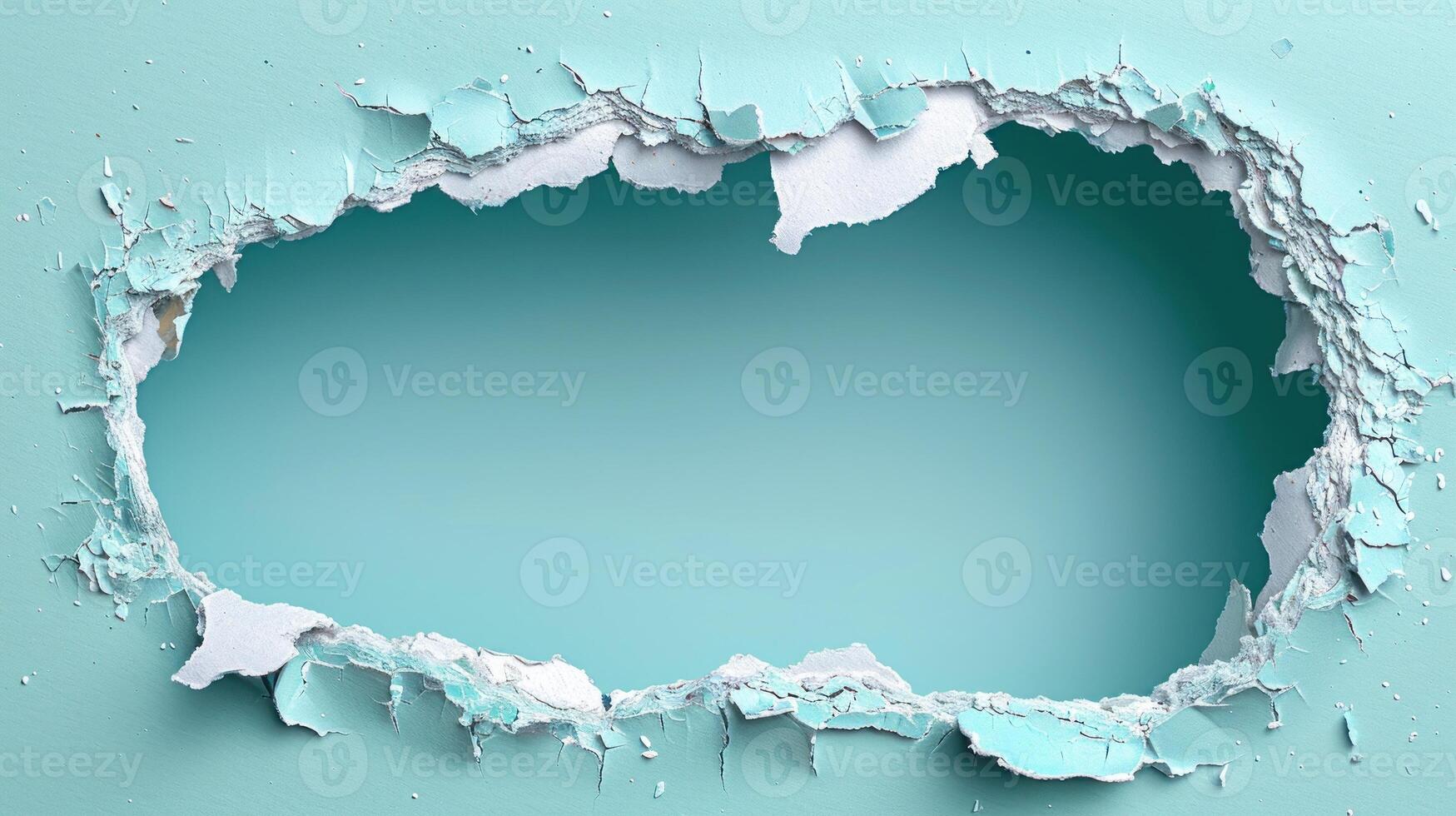 Ethereal Breakthrough. A Glimpse Beyond the Turquoise Veil photo