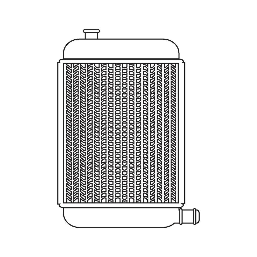 Radiator symbol icon vector