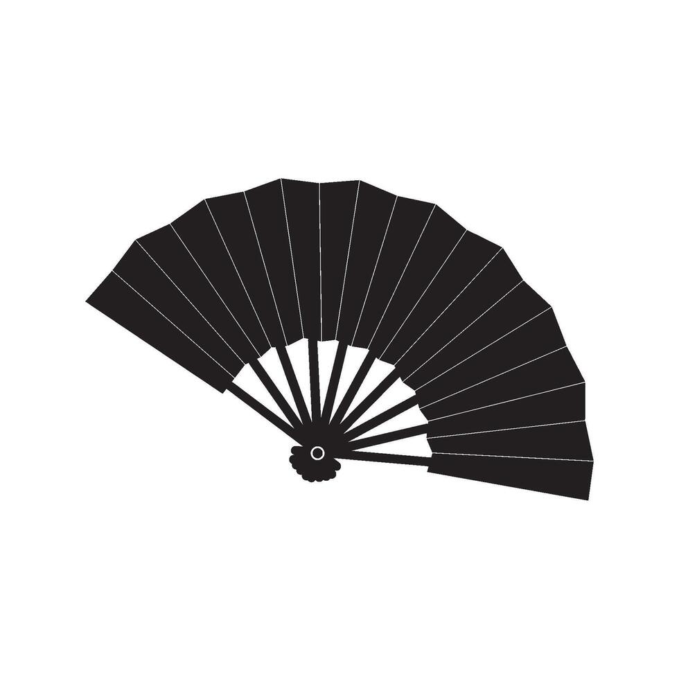 Hand fan icon vector