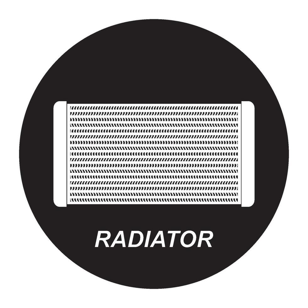 Radiator symbol icon vector