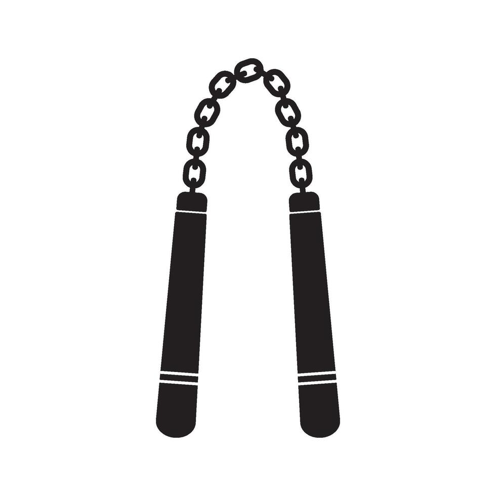 Nunchaku icon design vector