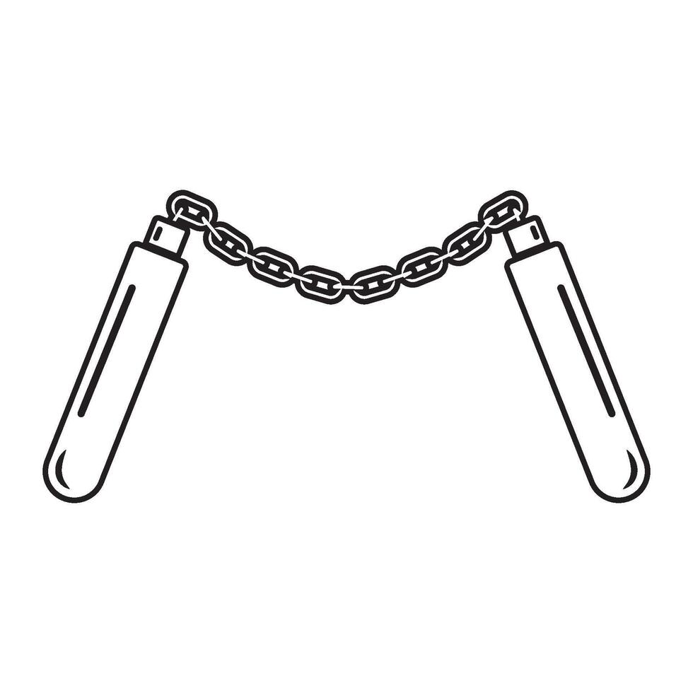 Nunchaku icon design vector