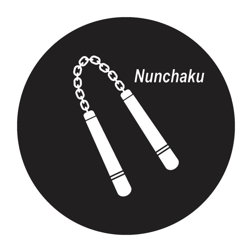 Nunchaku icon design vector