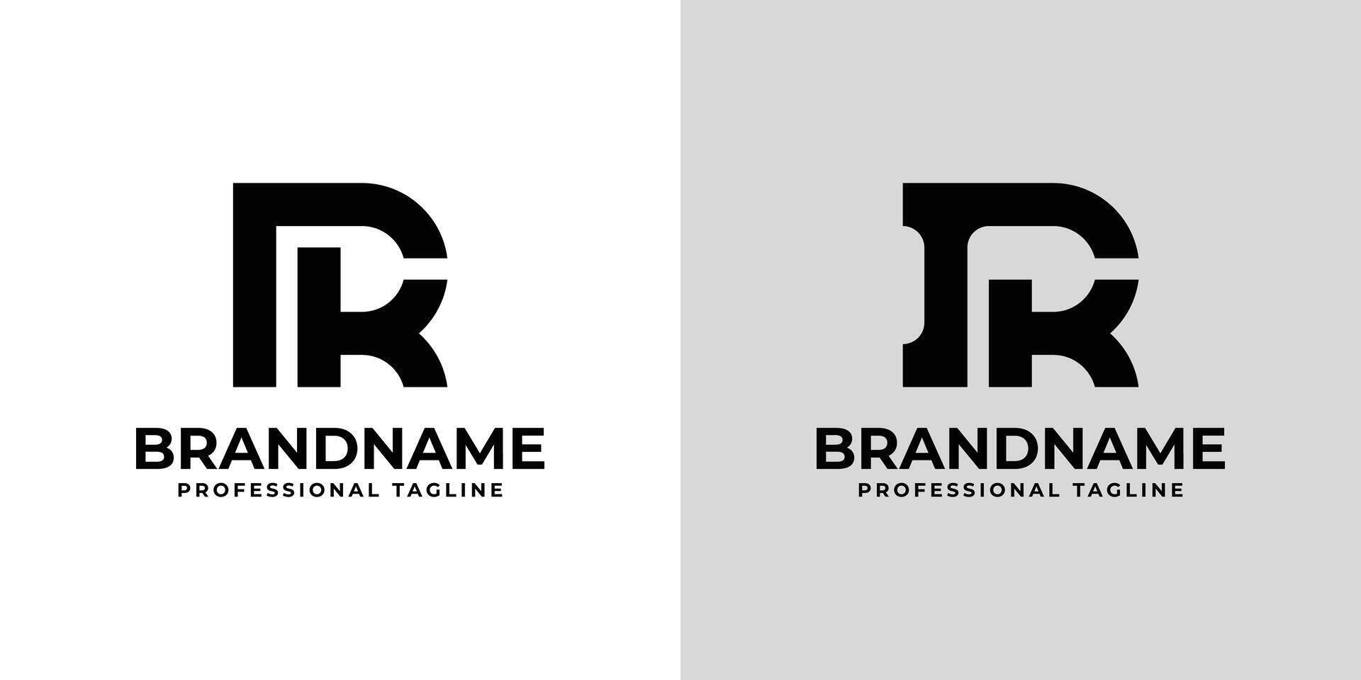 Letters RK Monogram Logo, suitable for any business with RK or KR initials vector