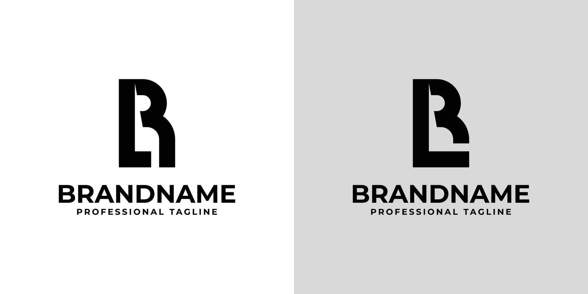 Letters LR Monogram Logo, suitable for any business with LR or RL initials vector