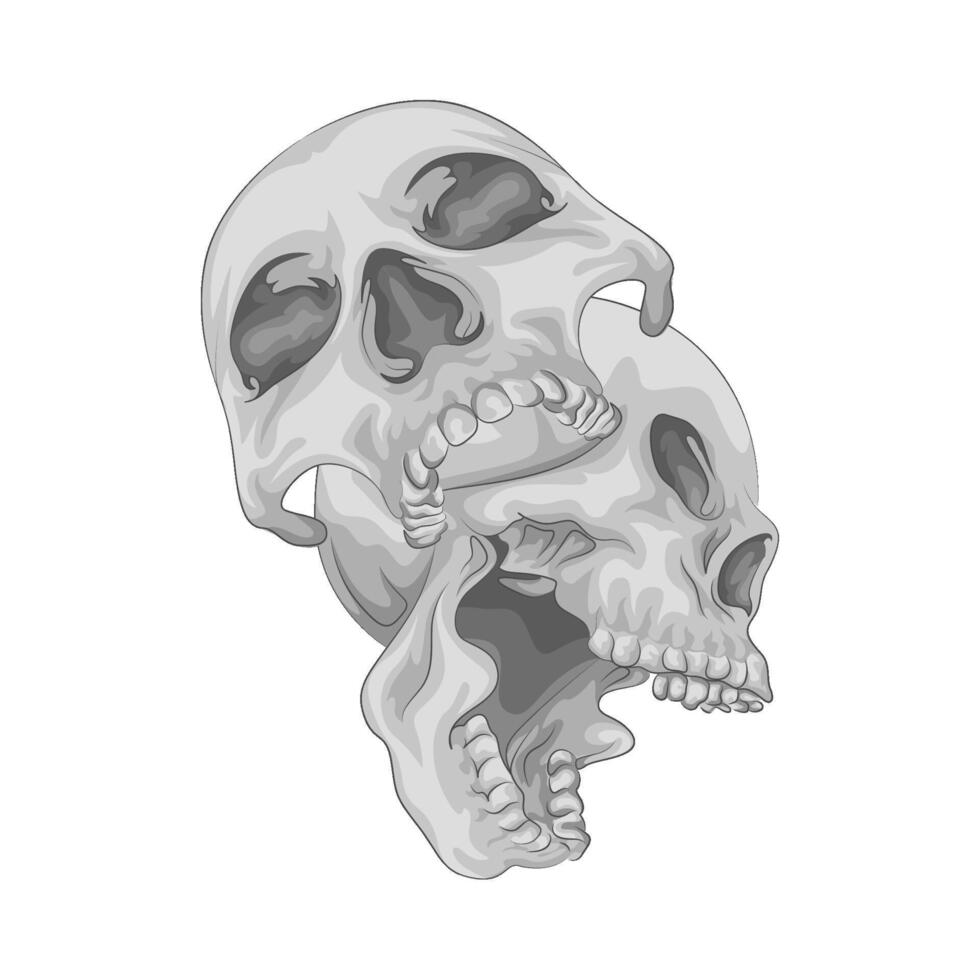 Illustration of skull vector