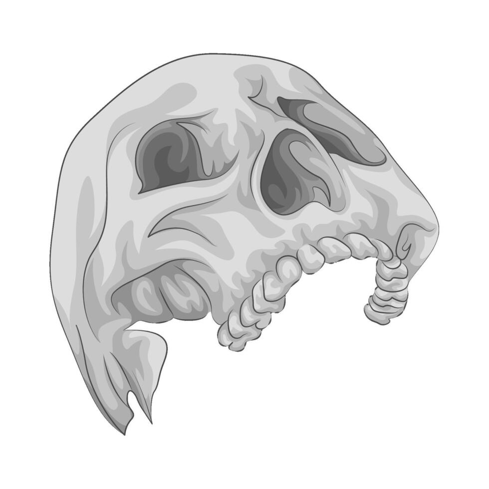 Illustration of skull vector