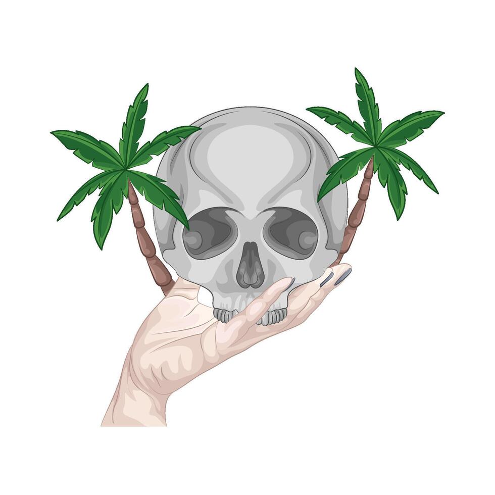 Illustration of skull vector