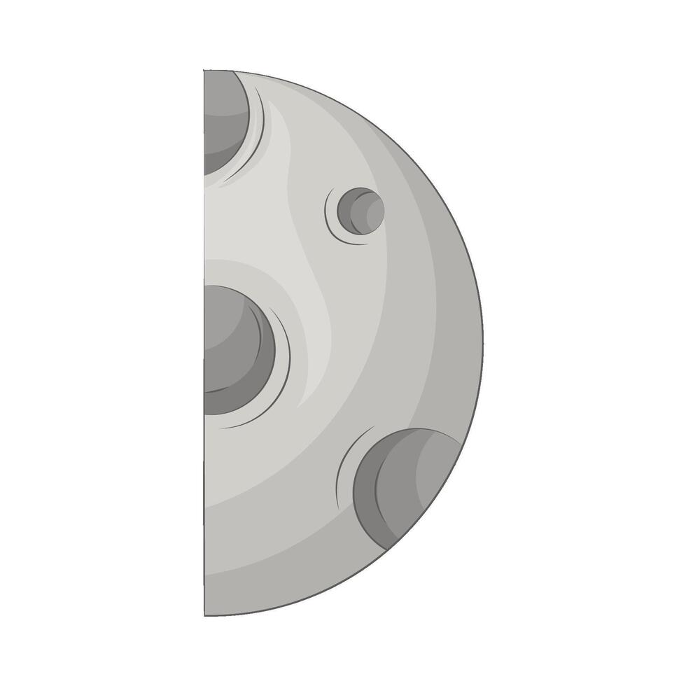 illustration of half moon vector