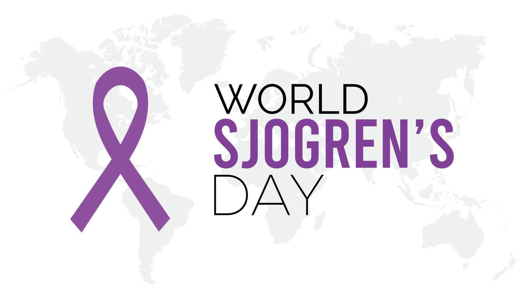 World Sjogrens Day every year in July. Template for background, banner, card, poster with text inscription. vector