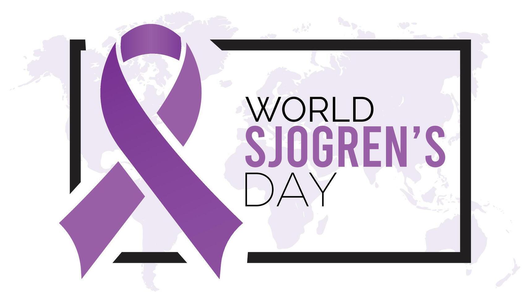 World Sjogrens Day every year in July. Template for background, banner, card, poster with text inscription. vector