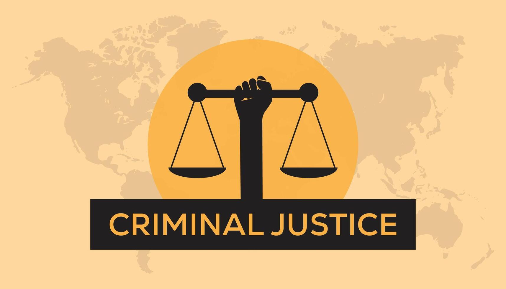 internacional delincuente justicia día observado cada año en julio. modelo para fondo, bandera, tarjeta, póster con texto inscripción. vector