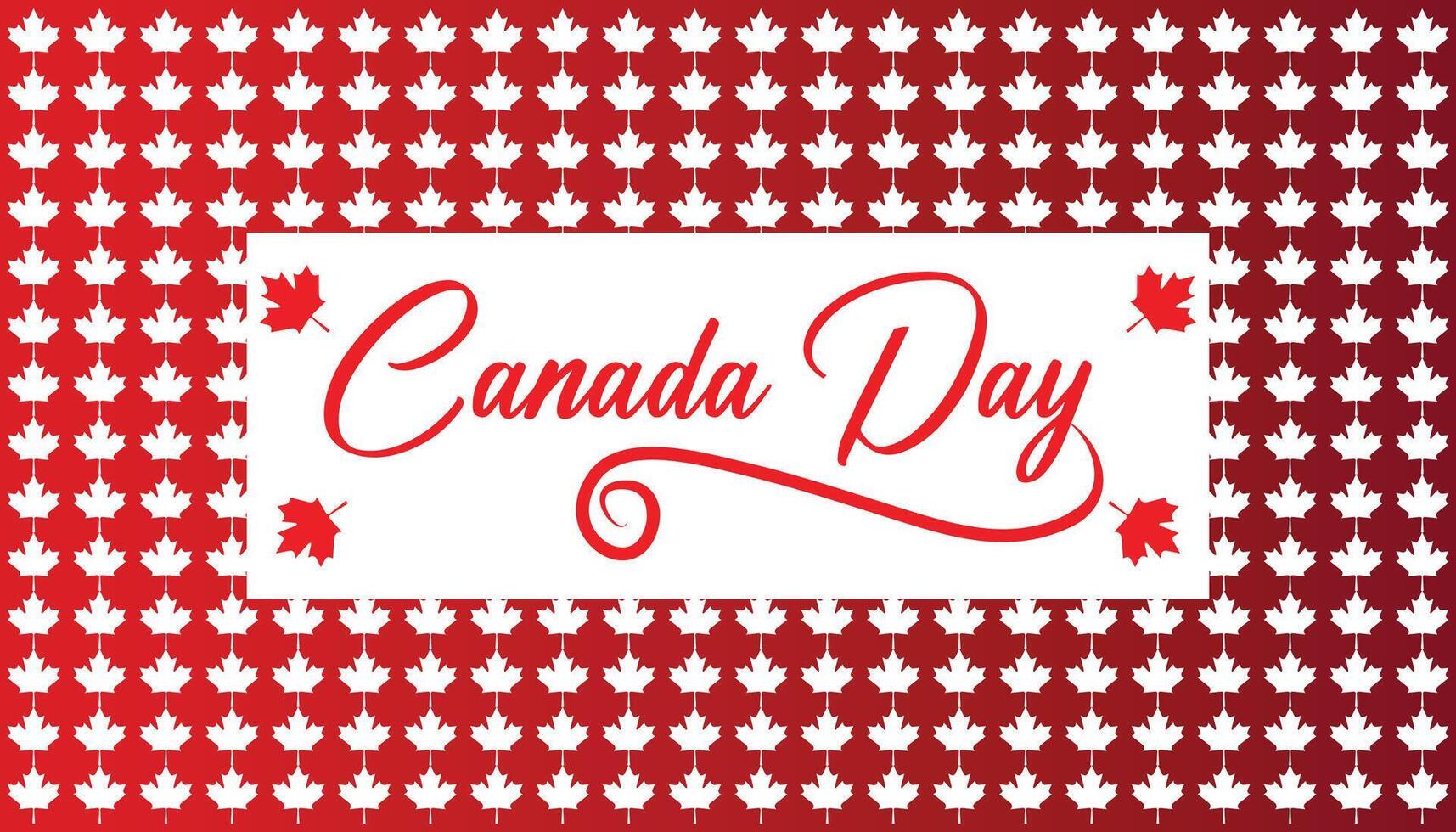 Happy Canada Day observed every year in July. Template for background, banner, card, poster with text inscription. vector
