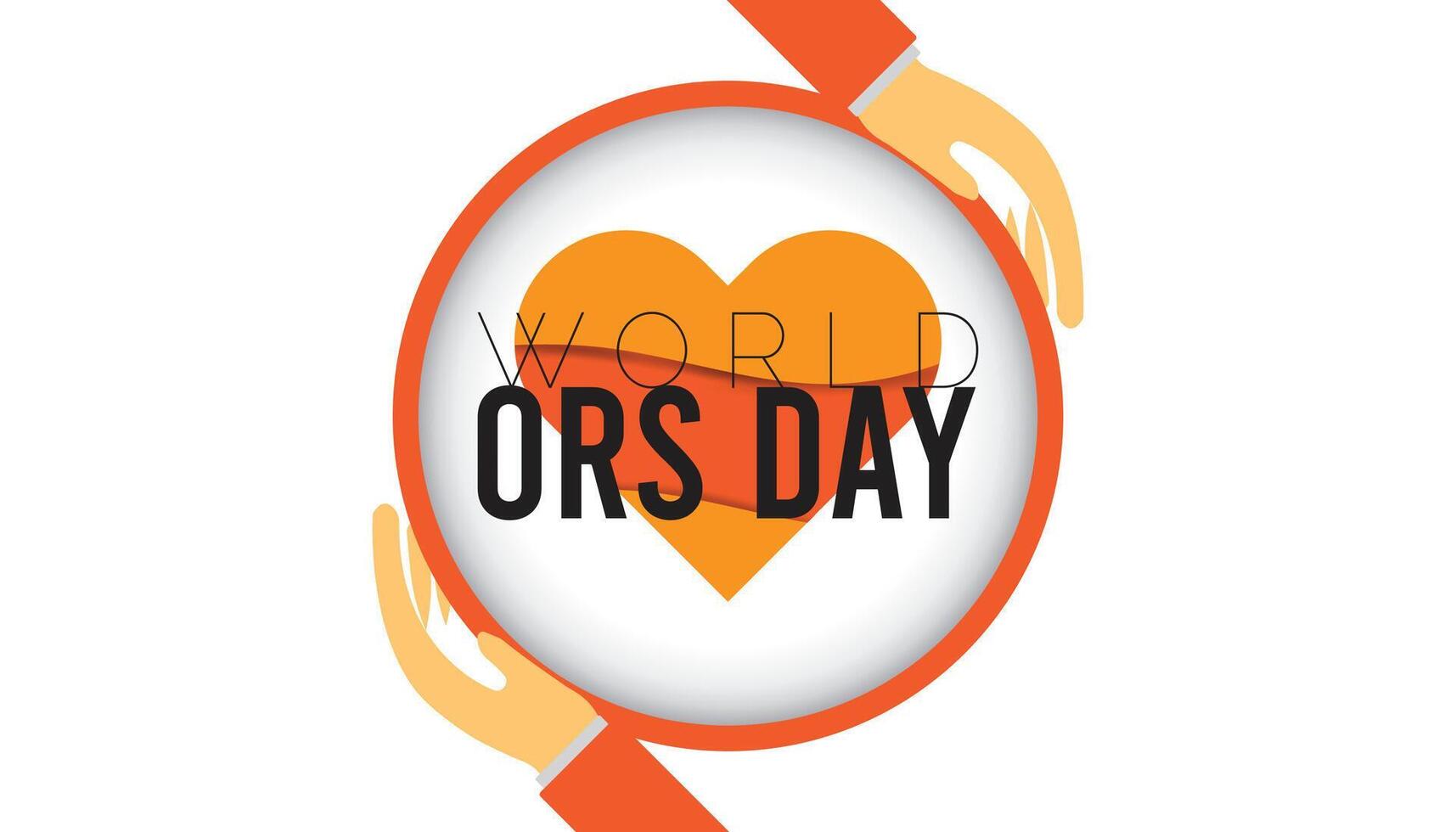 World ORS day every year in July. Template for background, banner, card, poster with text inscription. vector