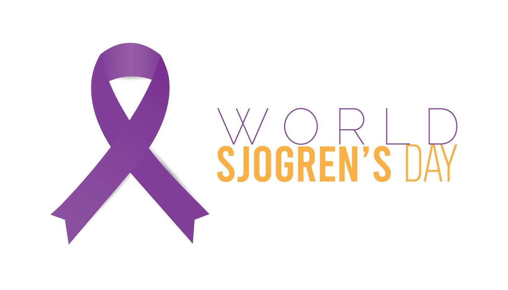 World Sjogrens Day every year in July. Template for background, banner, card, poster with text inscription. vector