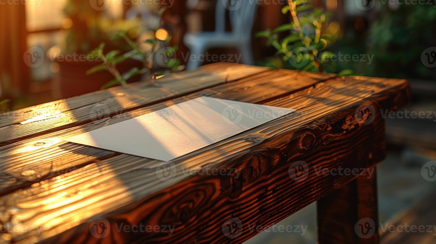 Golden Hour Serenity. A Blank Canvas Amidst Natures Embrace photo