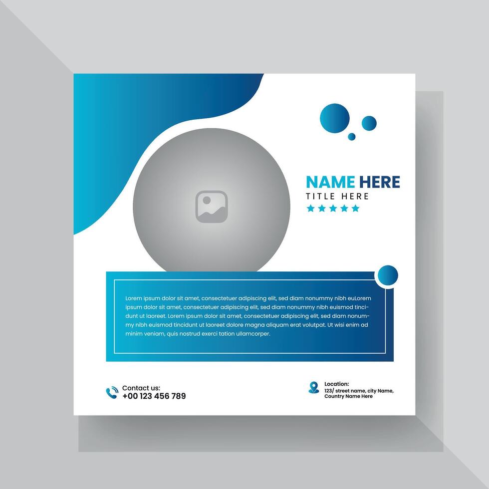 Client or Customer Testimonial Social Media Post Design. Customer Service Feedback Review Post vector