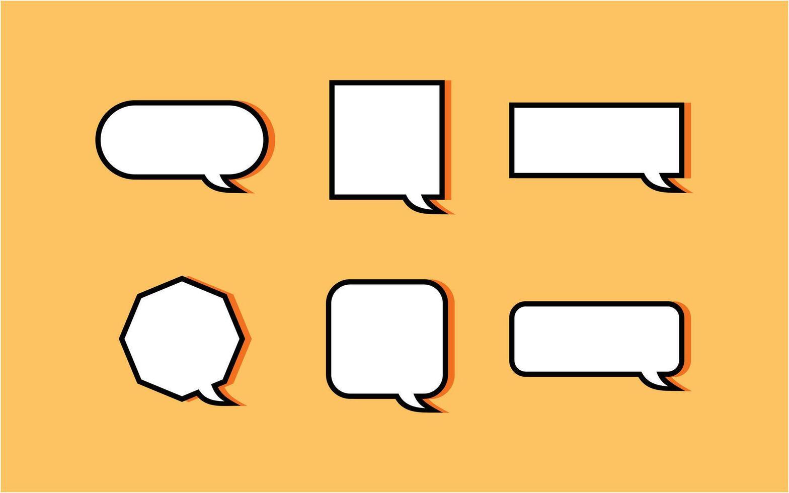 Speech bubble collection dialog baloons in differents shapes vector