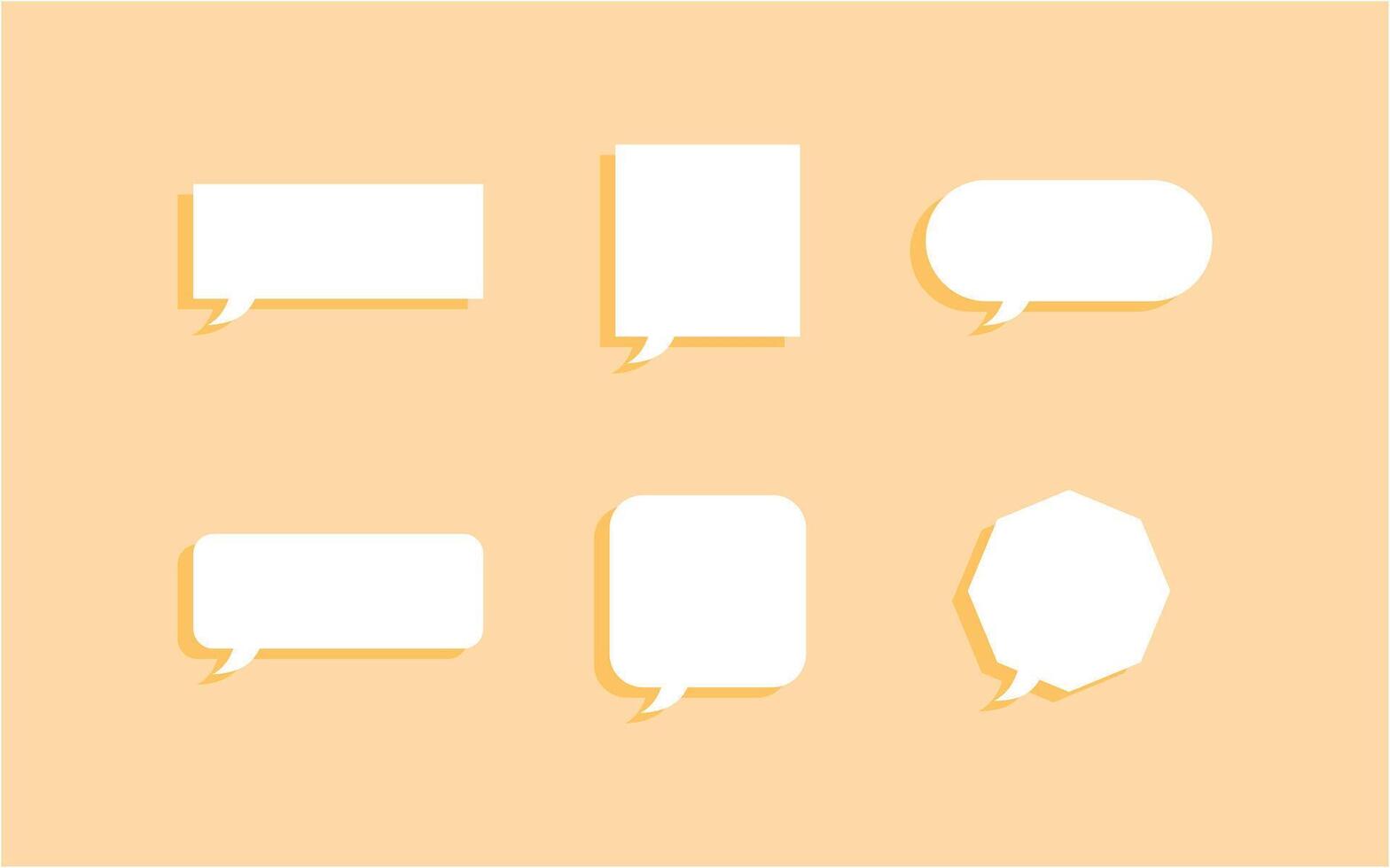 Speech bubble collection dialog baloons in differents shapes design illustration vector