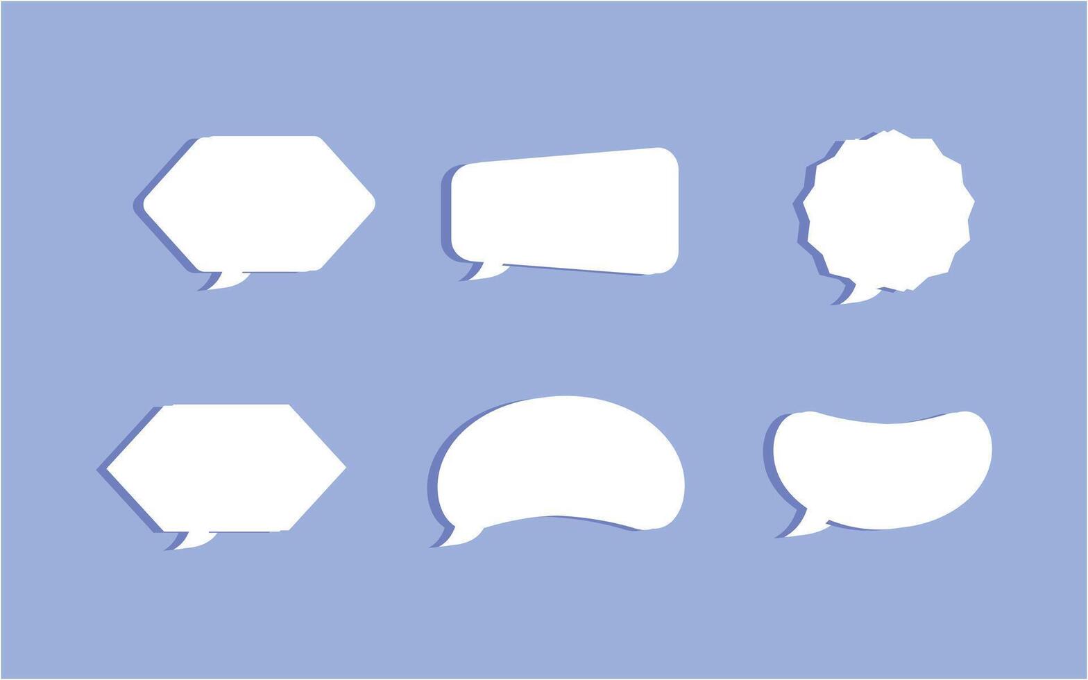 Speech bubble collection design illustration vector