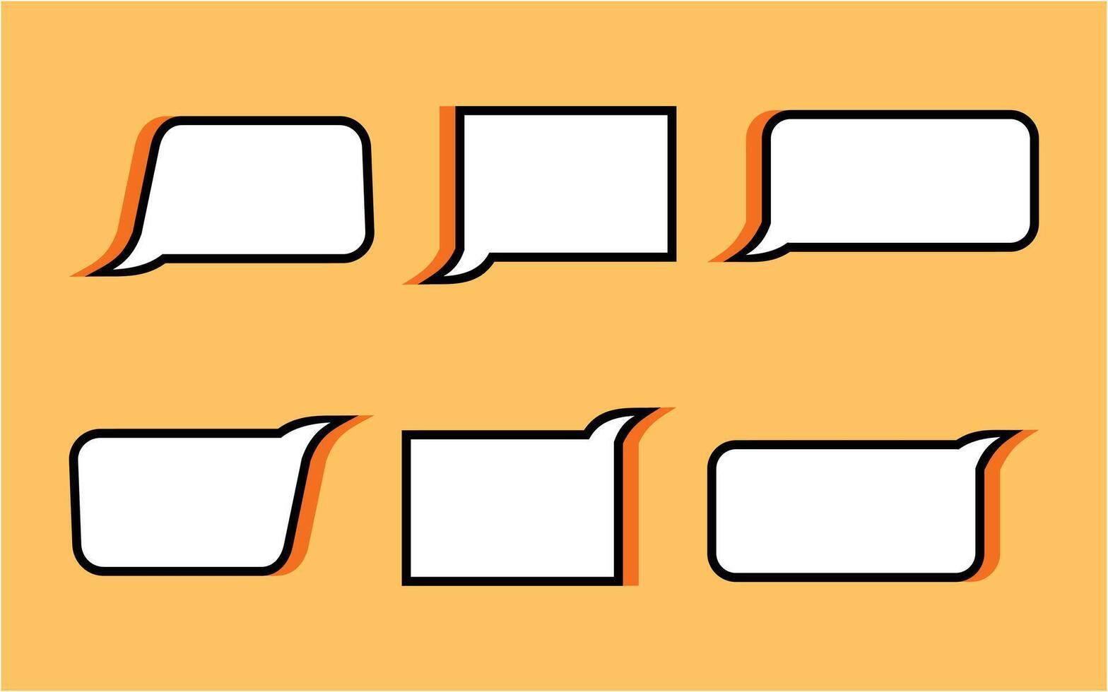 Speech bubble set design art vector