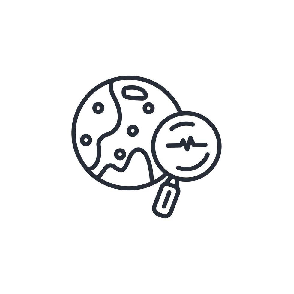 explore icon. .Editable stroke.linear style sign for use web design,logo.Symbol illustration. vector