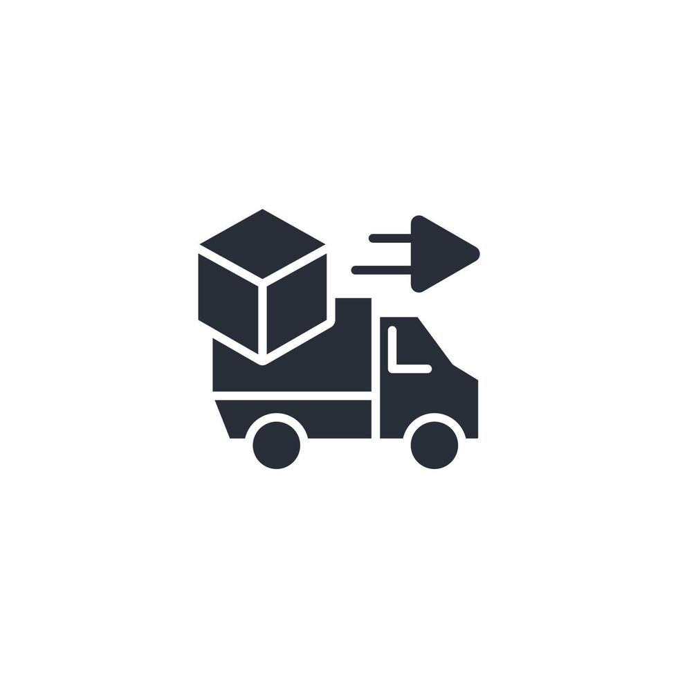 Supply chain icon. .Editable stroke.linear style sign for use web design,logo.Symbol illustration. vector