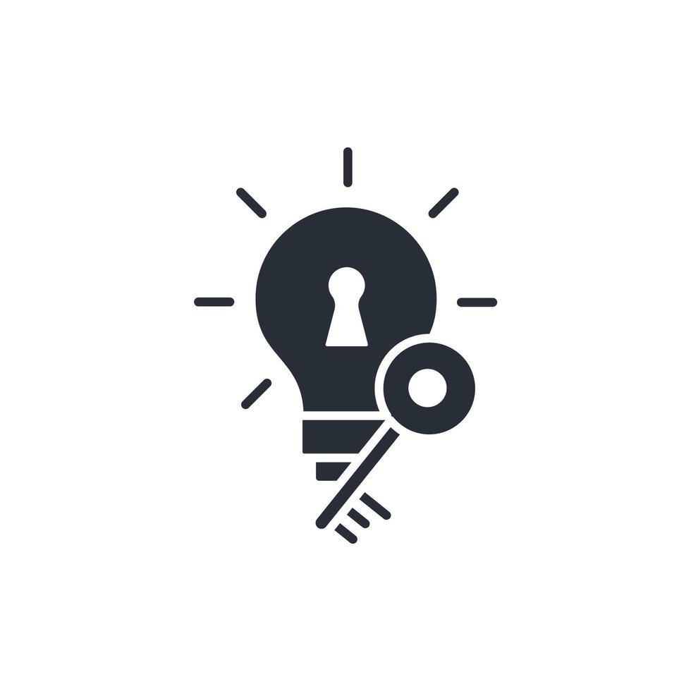 Intellectual property icon. .Editable stroke.linear style sign for use web design,logo.Symbol illustration. vector