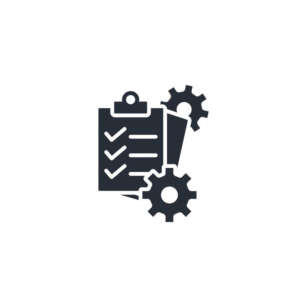 project management icon. .Editable stroke.linear style sign for use web design,logo.Symbol illustration. vector