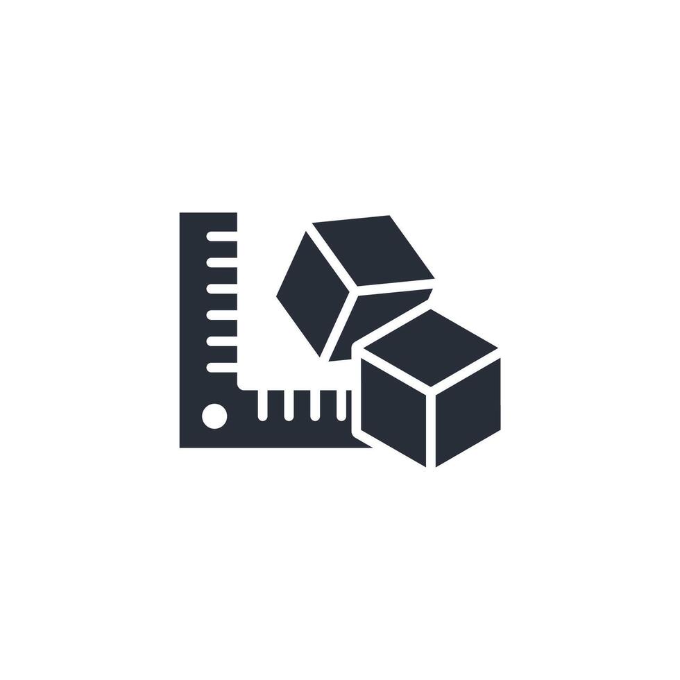 Measure icon. .Editable stroke.linear style sign for use web design,logo.Symbol illustration. vector