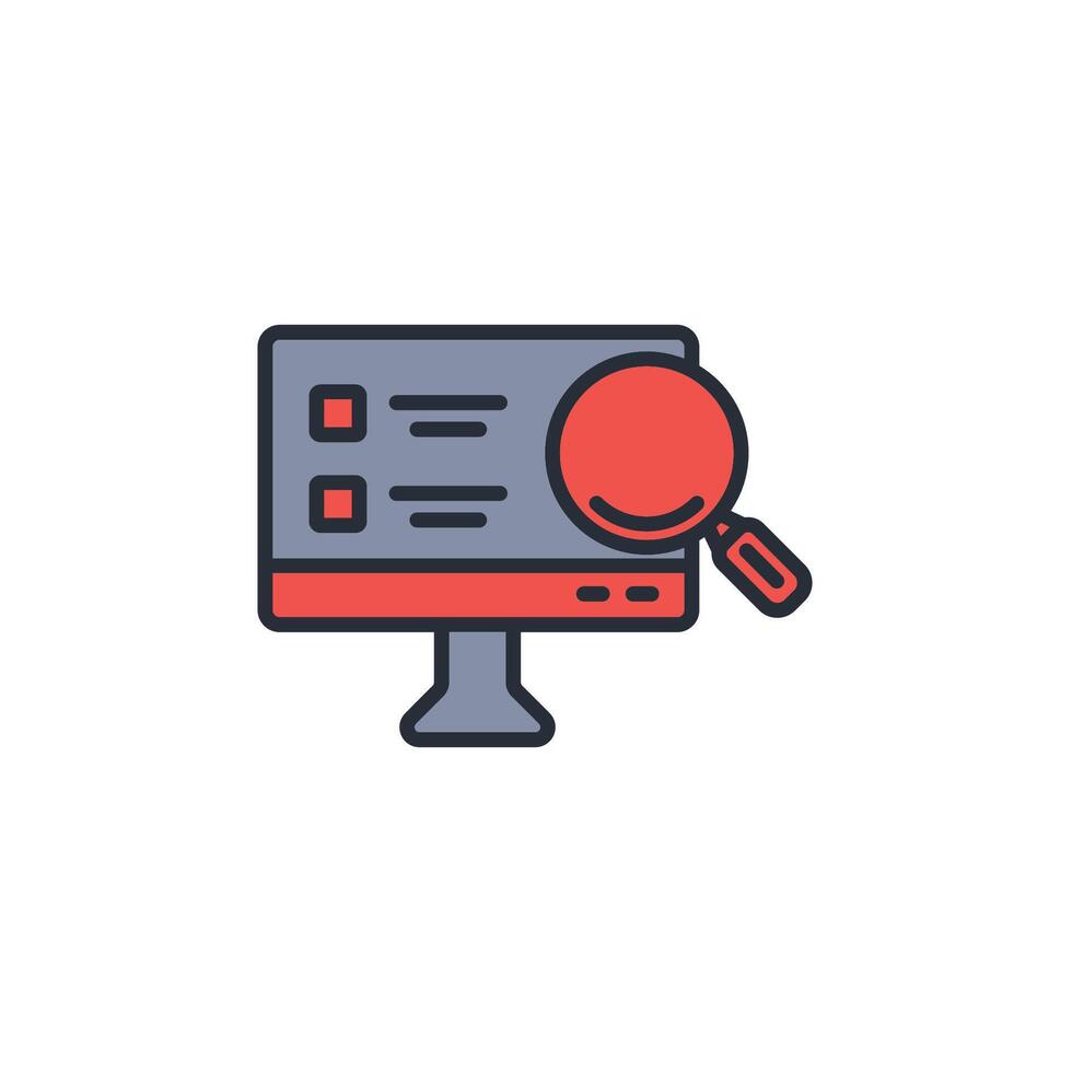 search online icon. .Editable stroke.linear style sign for use web design,logo.Symbol illustration. vector