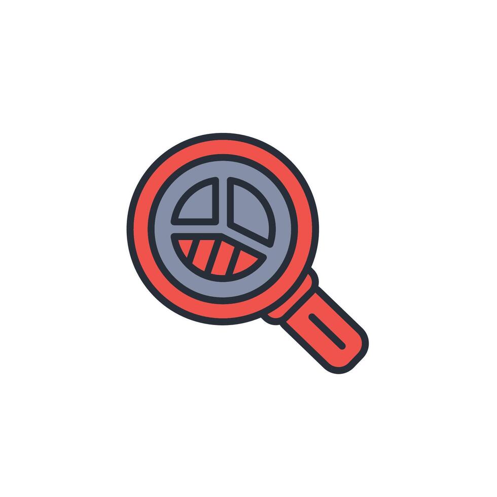 search data icon. .Editable stroke.linear style sign for use web design,logo.Symbol illustration. vector