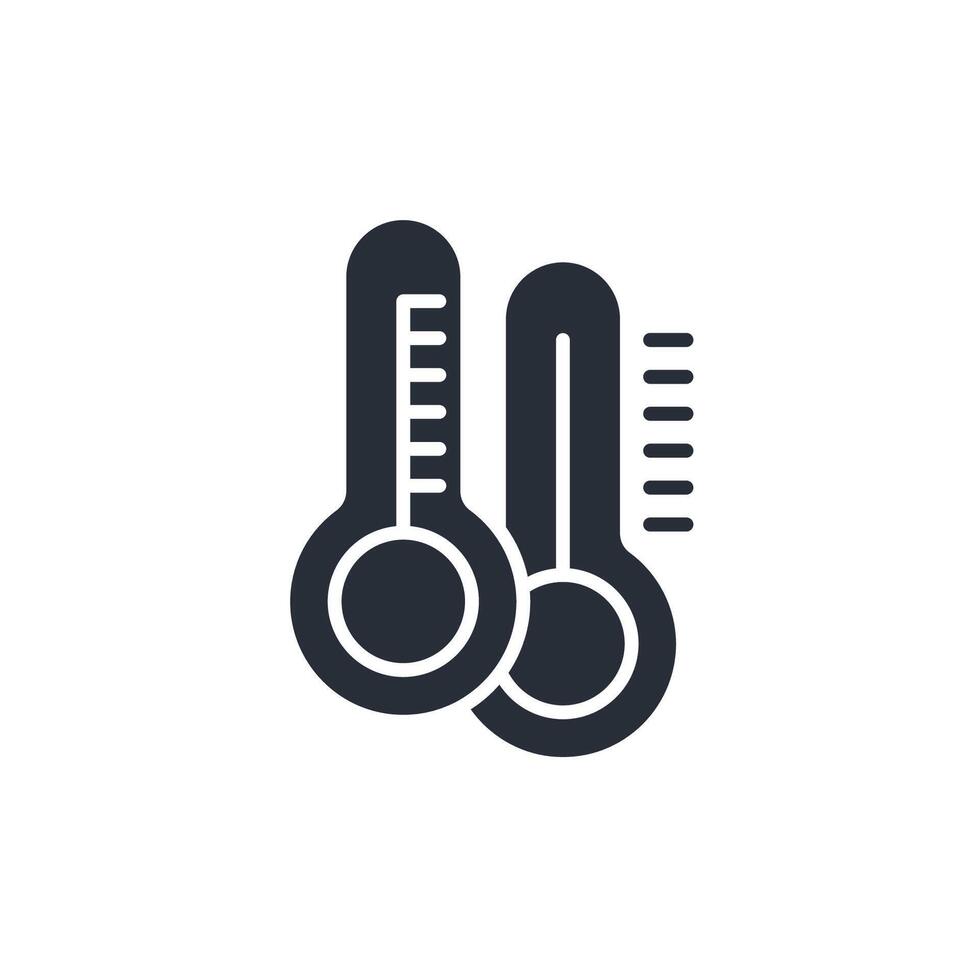 temperature icon. .Editable stroke.linear style sign for use web design,logo.Symbol illustration. vector
