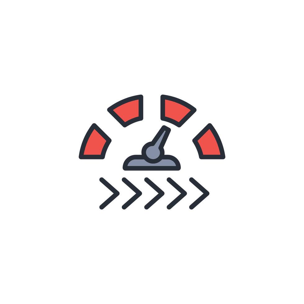 Speed icon. .Editable stroke.linear style sign for use web design,logo.Symbol illustration. vector