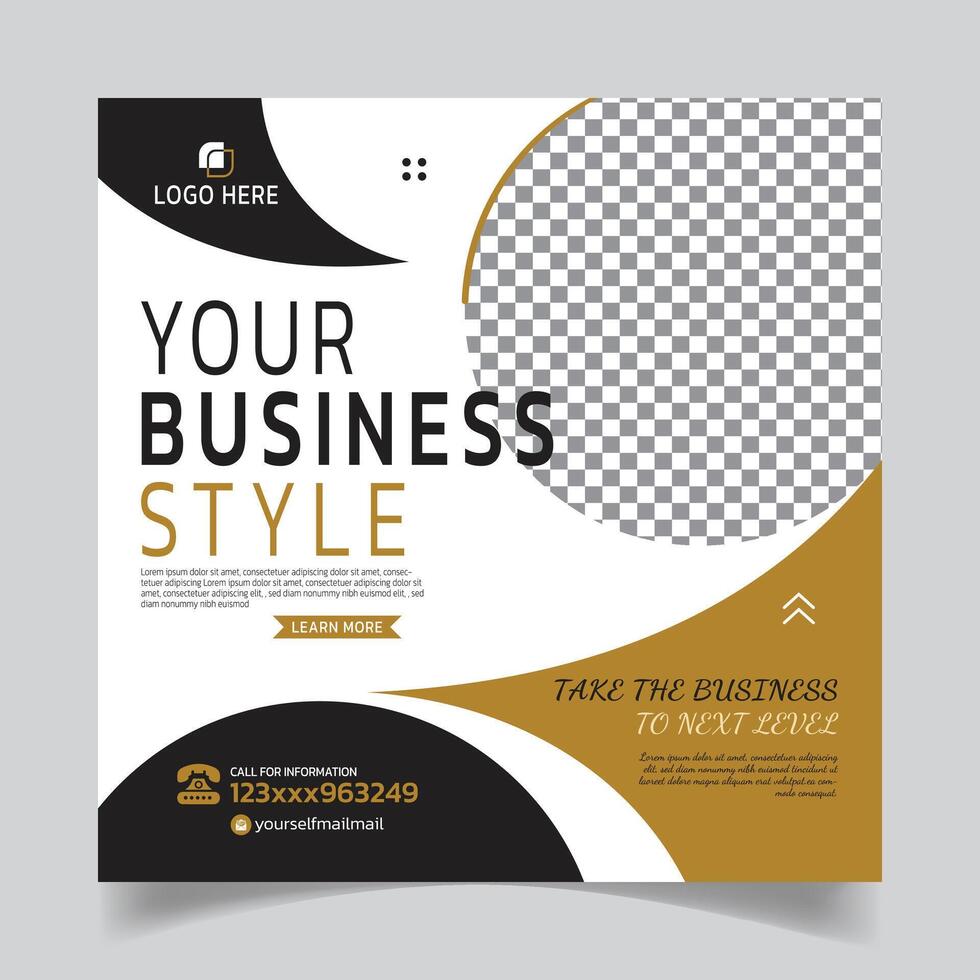 Delectable Social Media Post Design or Corporate Business Post Templates vector