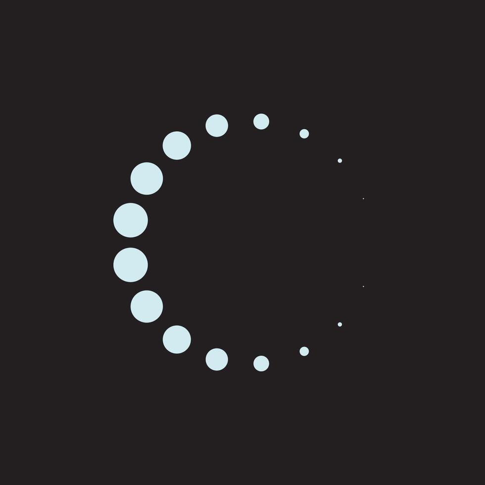 Loading indicator icon vector